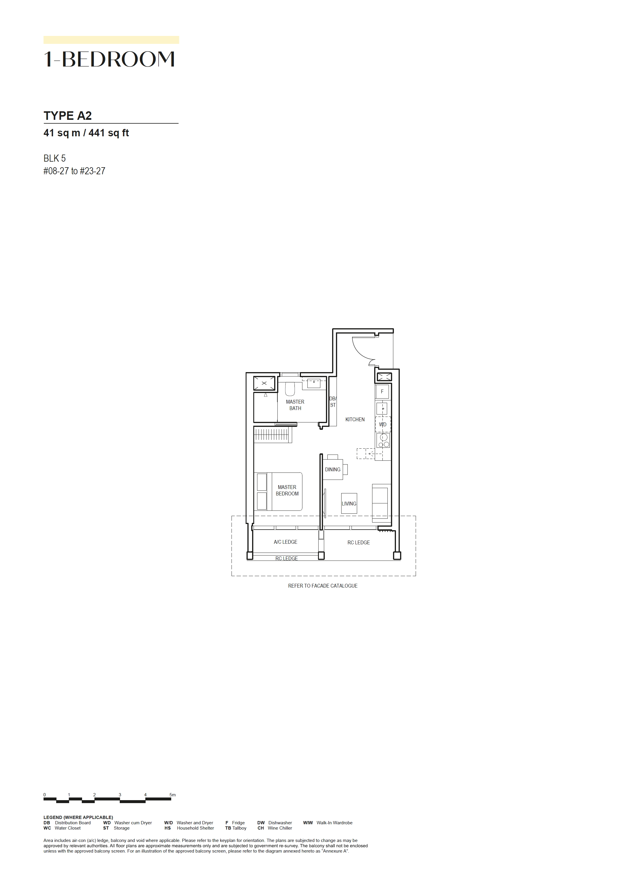 Canninghill Piers 1 Bedroom Floor Plan 3