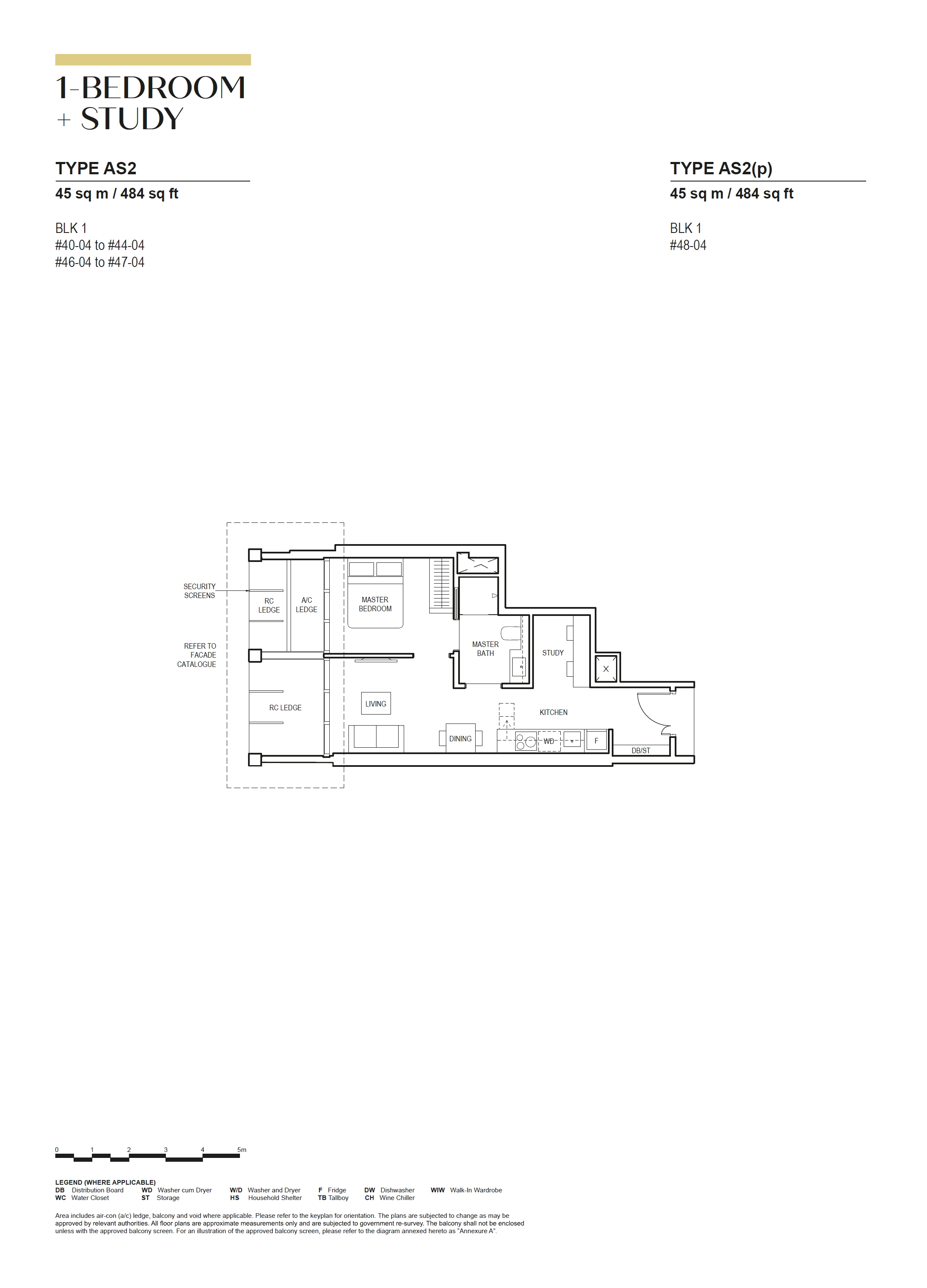 Canninghill Piers 1 Bedroom Floor Plan 6