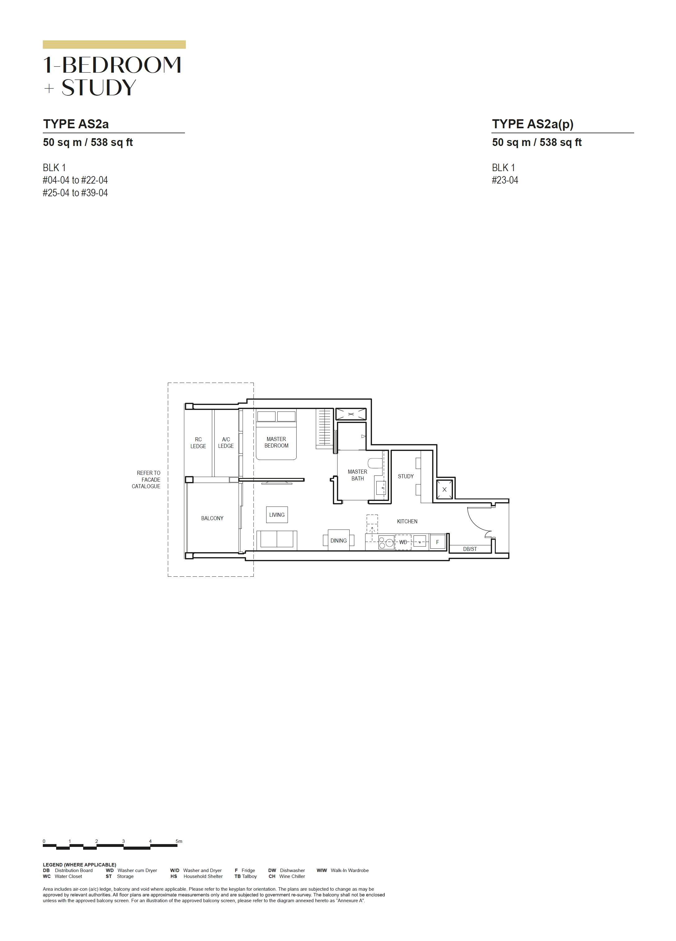 Canninghill Piers 1 Bedroom Floor Plan 8