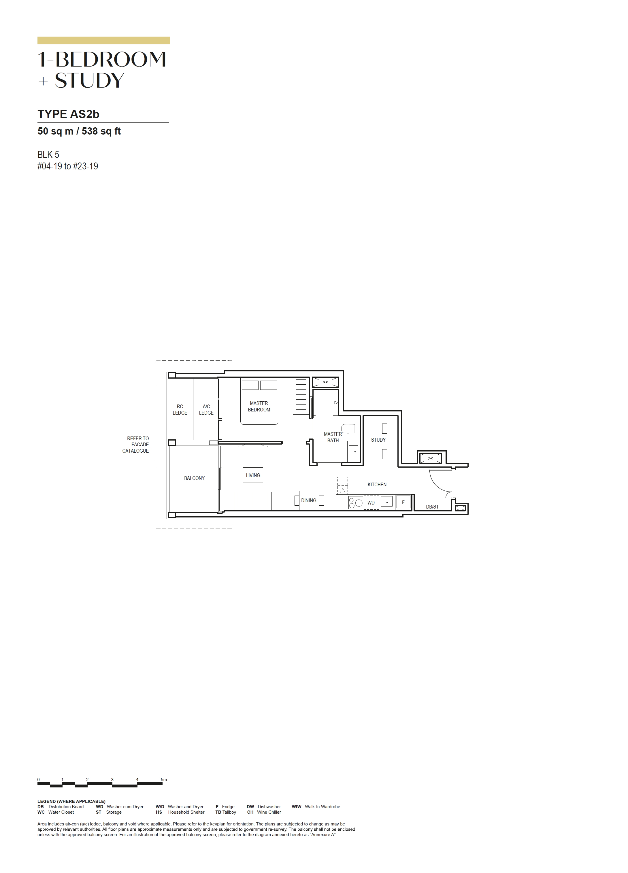 Canninghill Piers 1 Bedroom Floor Plan 10