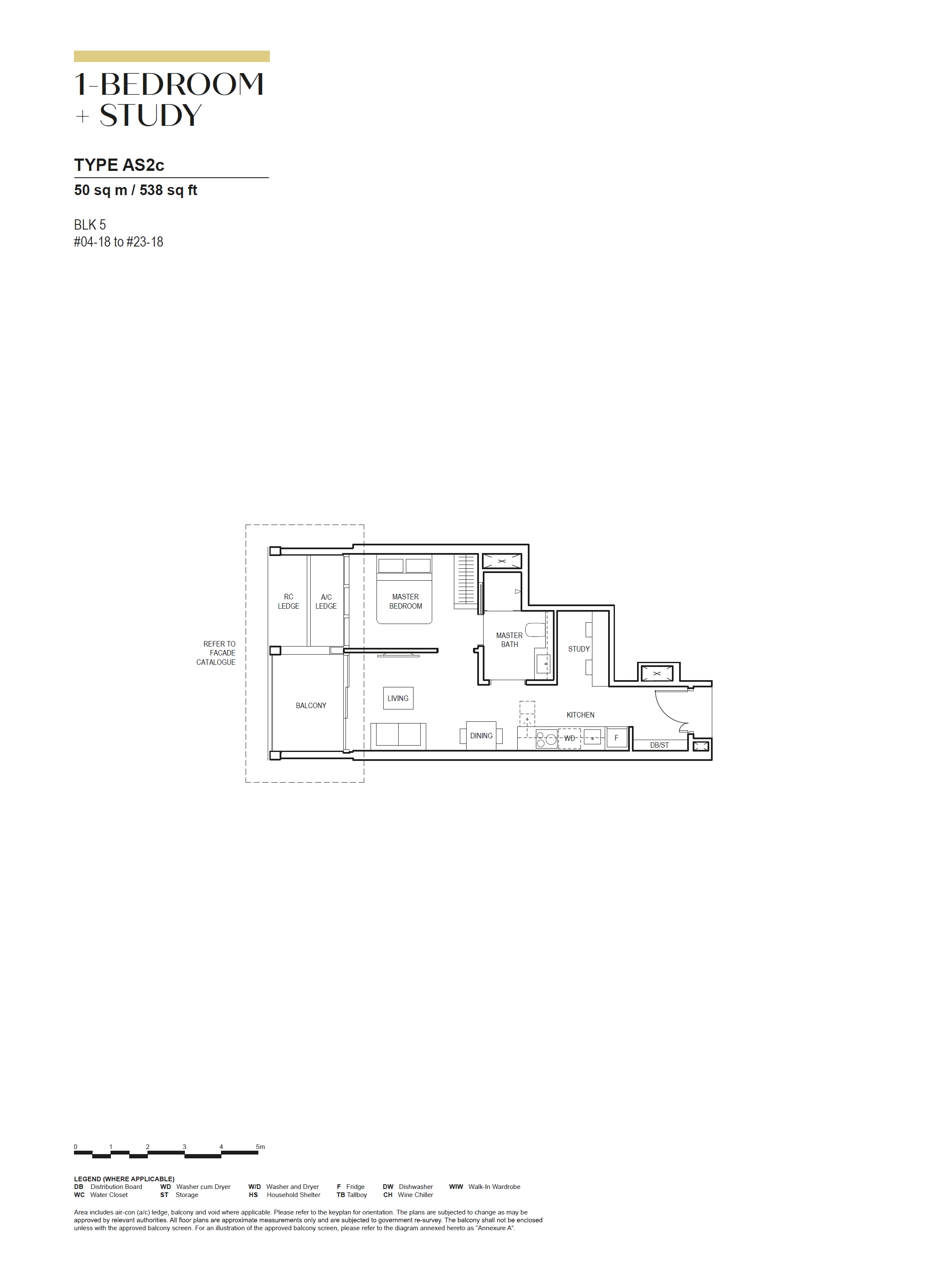Canninghill Piers 1 Bedroom Floor Plan 11