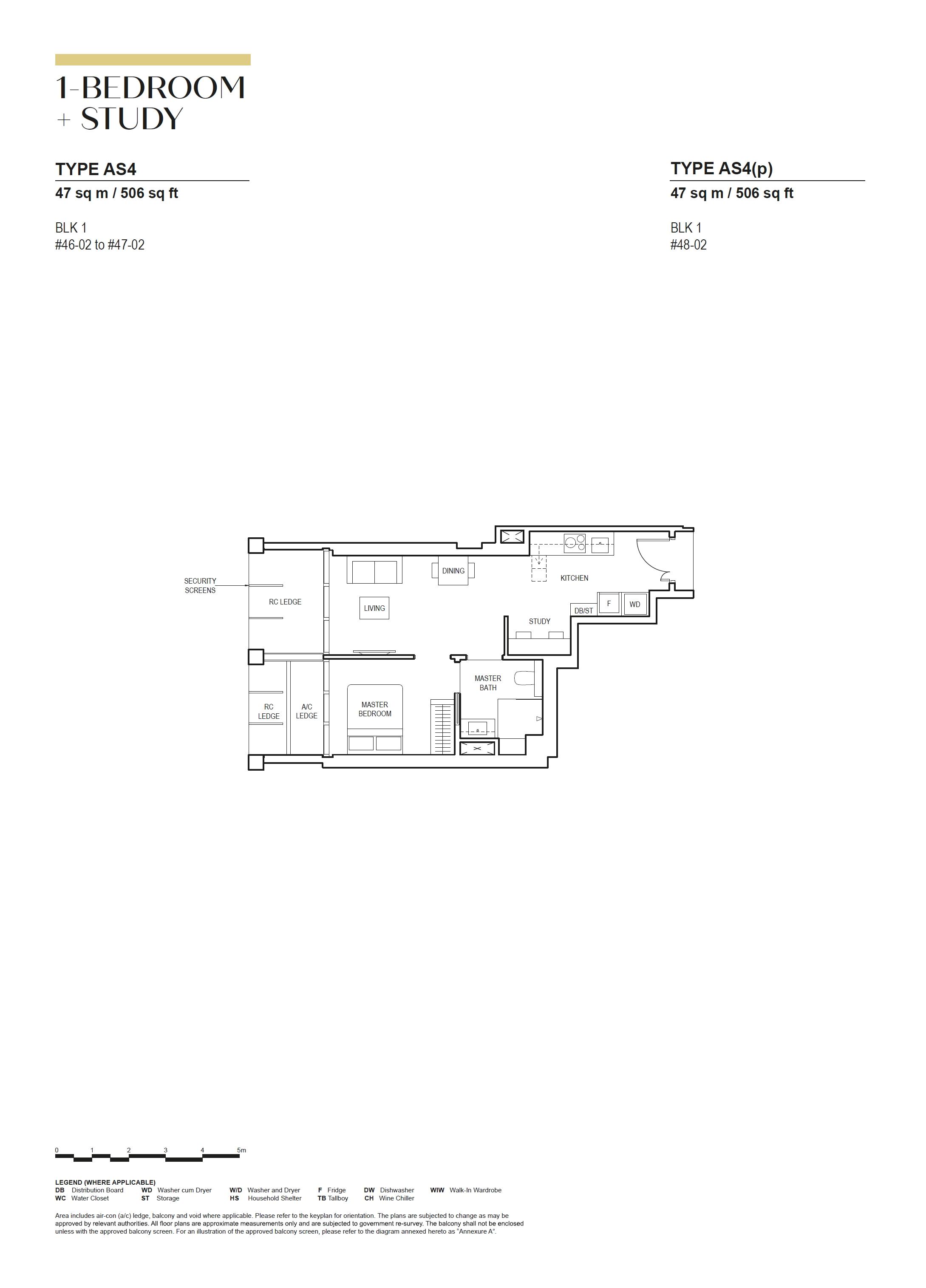 Canninghill Piers 1 Bedroom Floor Plan 16