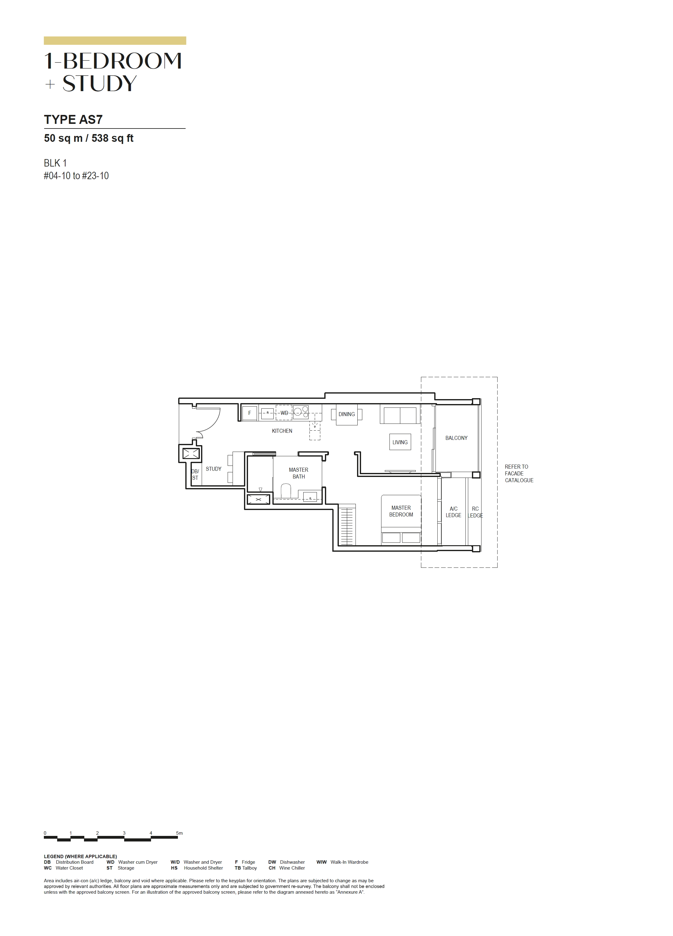 Canninghill Piers 1 Bedroom Floor Plan 20