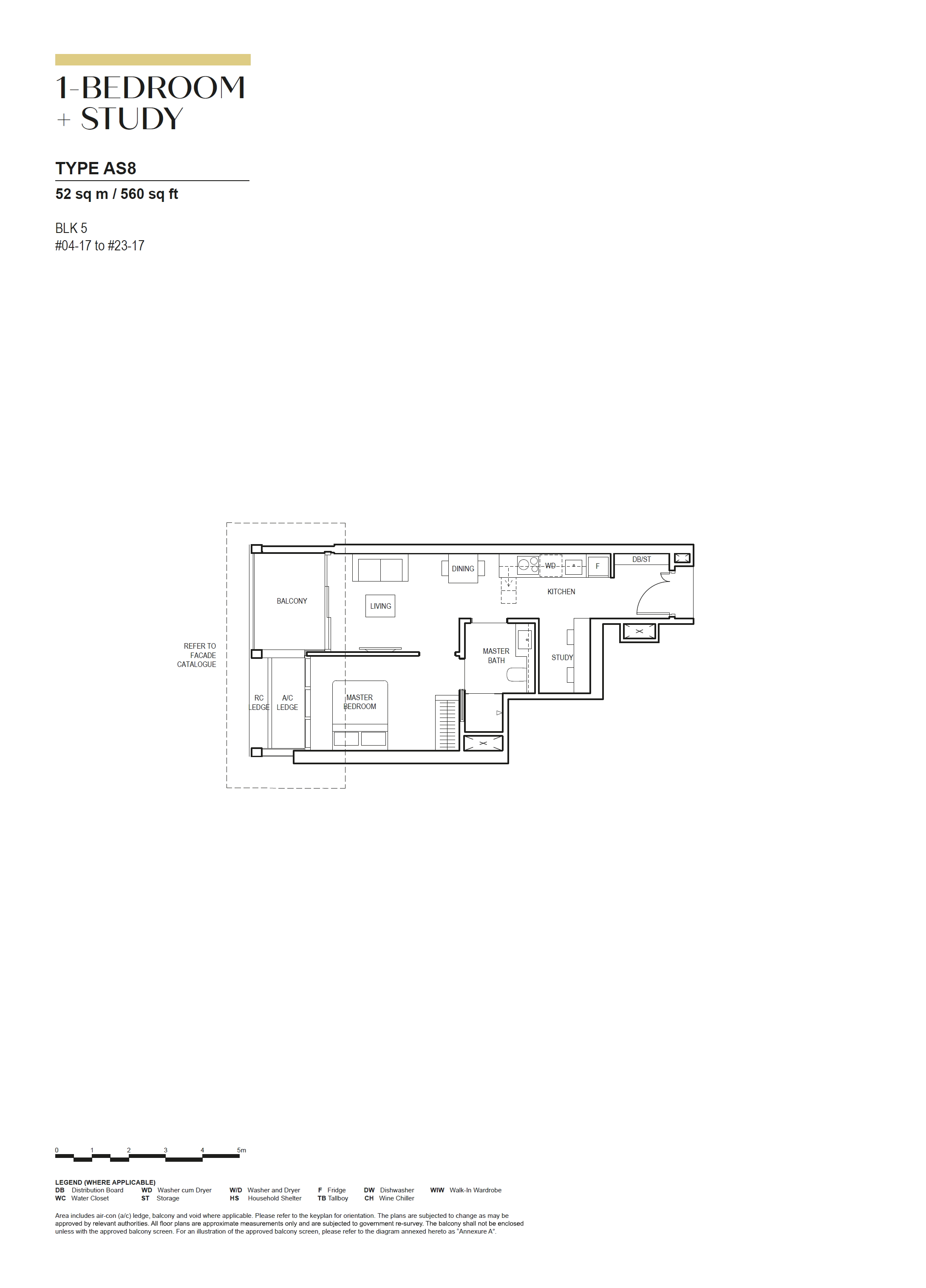 Canninghill Piers 1 Bedroom Floor Plan 21